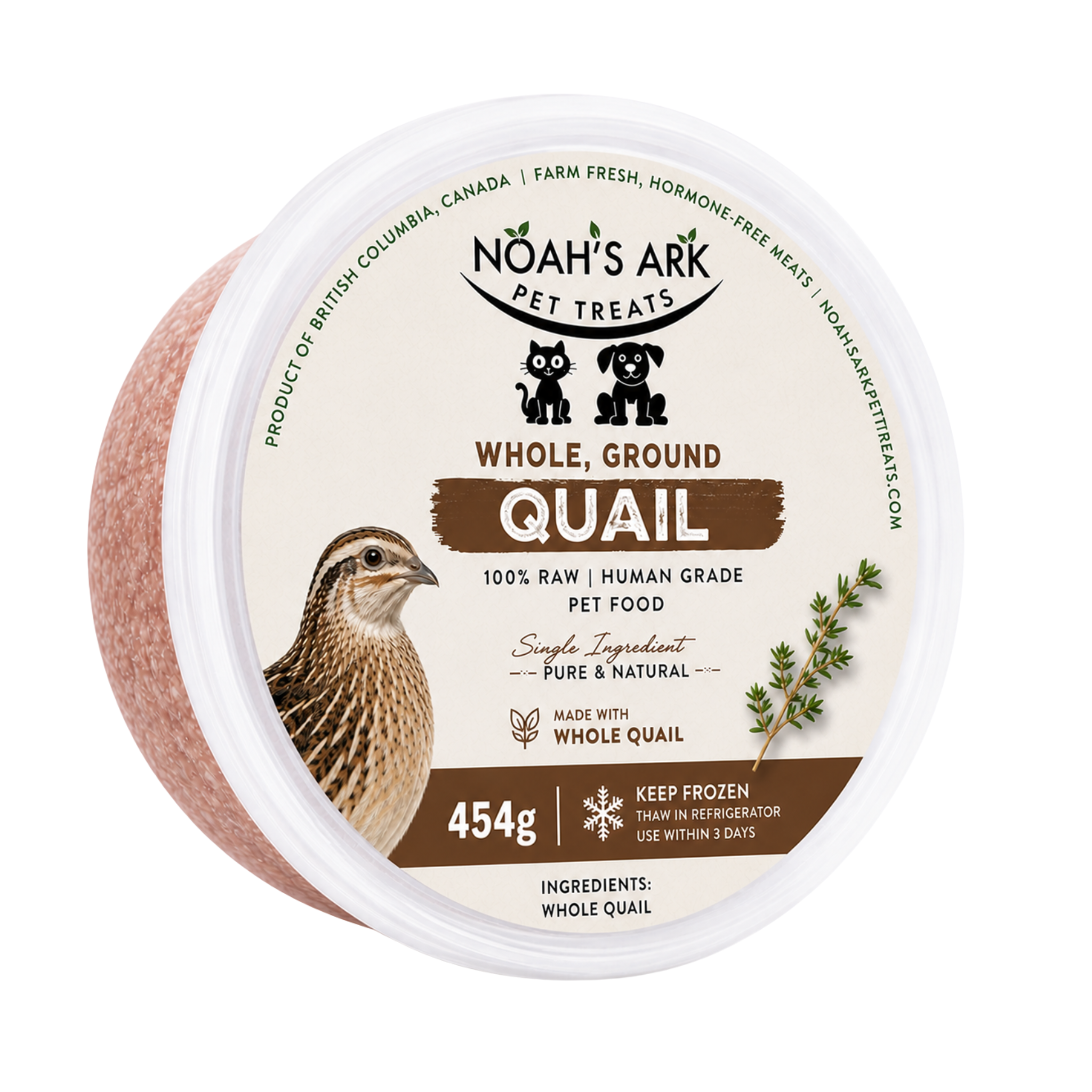 Quail, Ground (Raw)