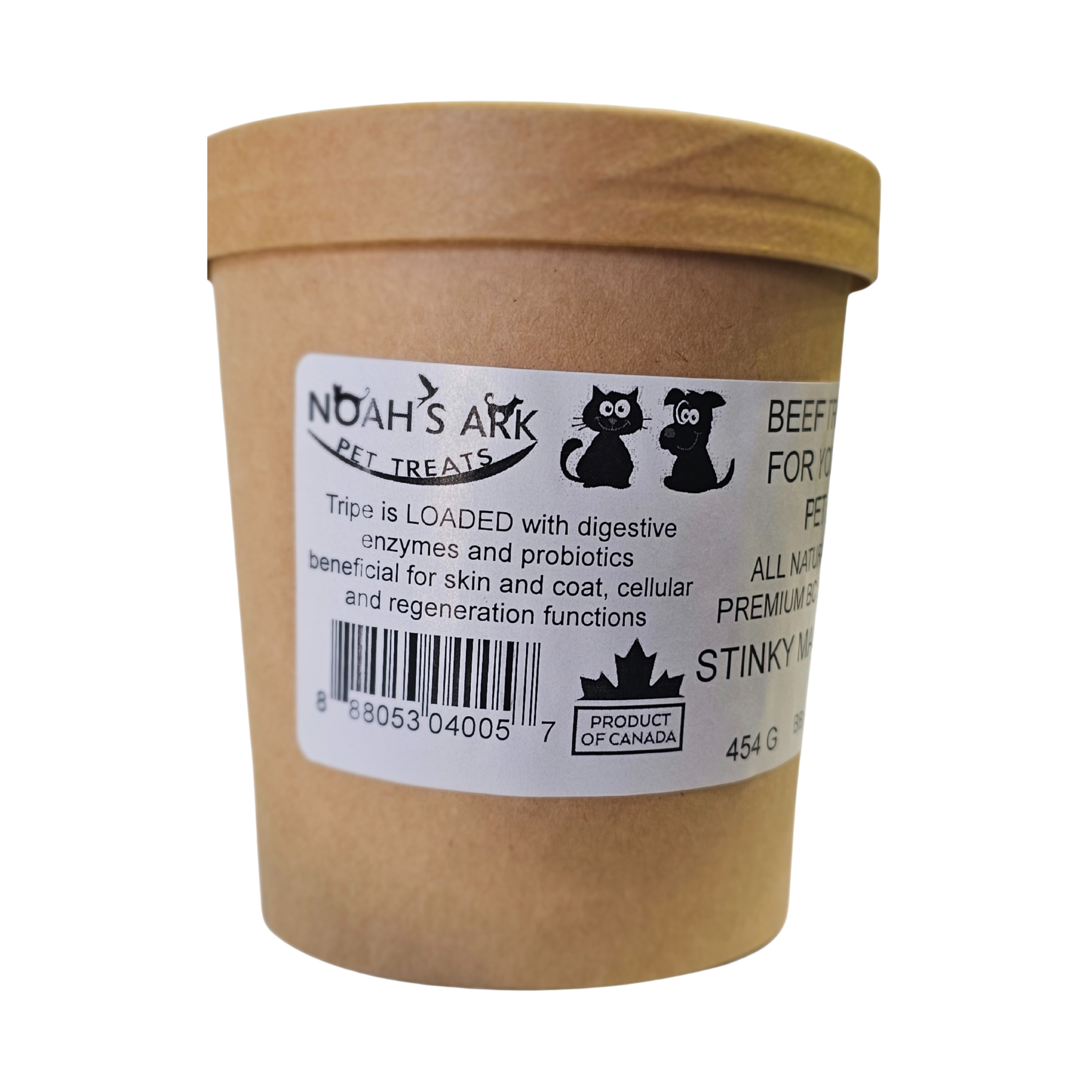 raw ground beef tripe for pets 454g