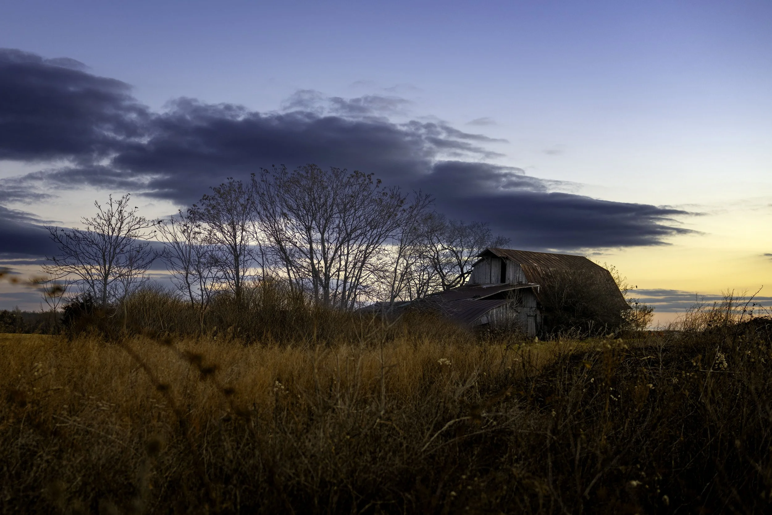 Barn at sunrise