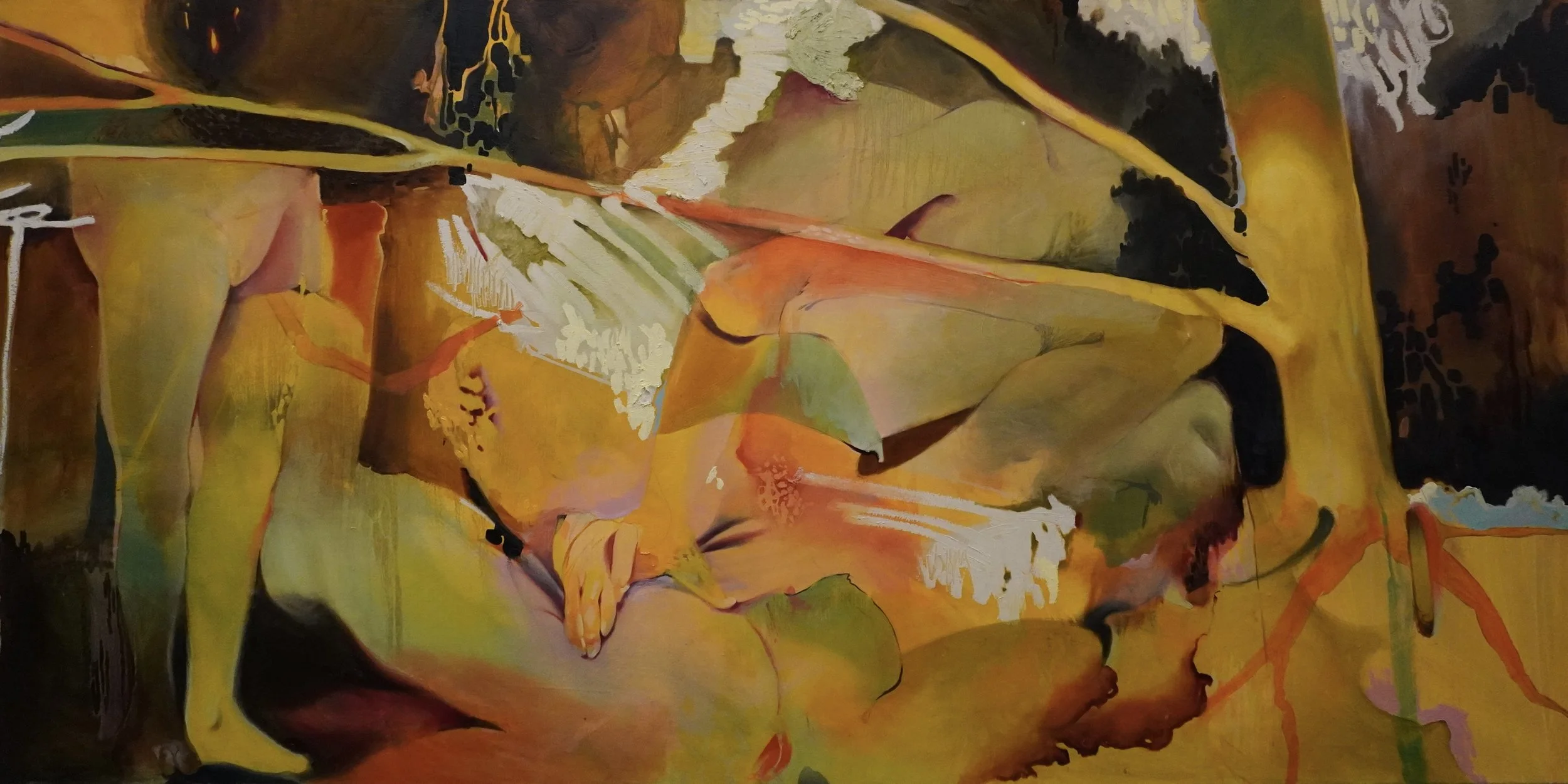 "Forest I" 
36x72" Oil on canvas. 2025