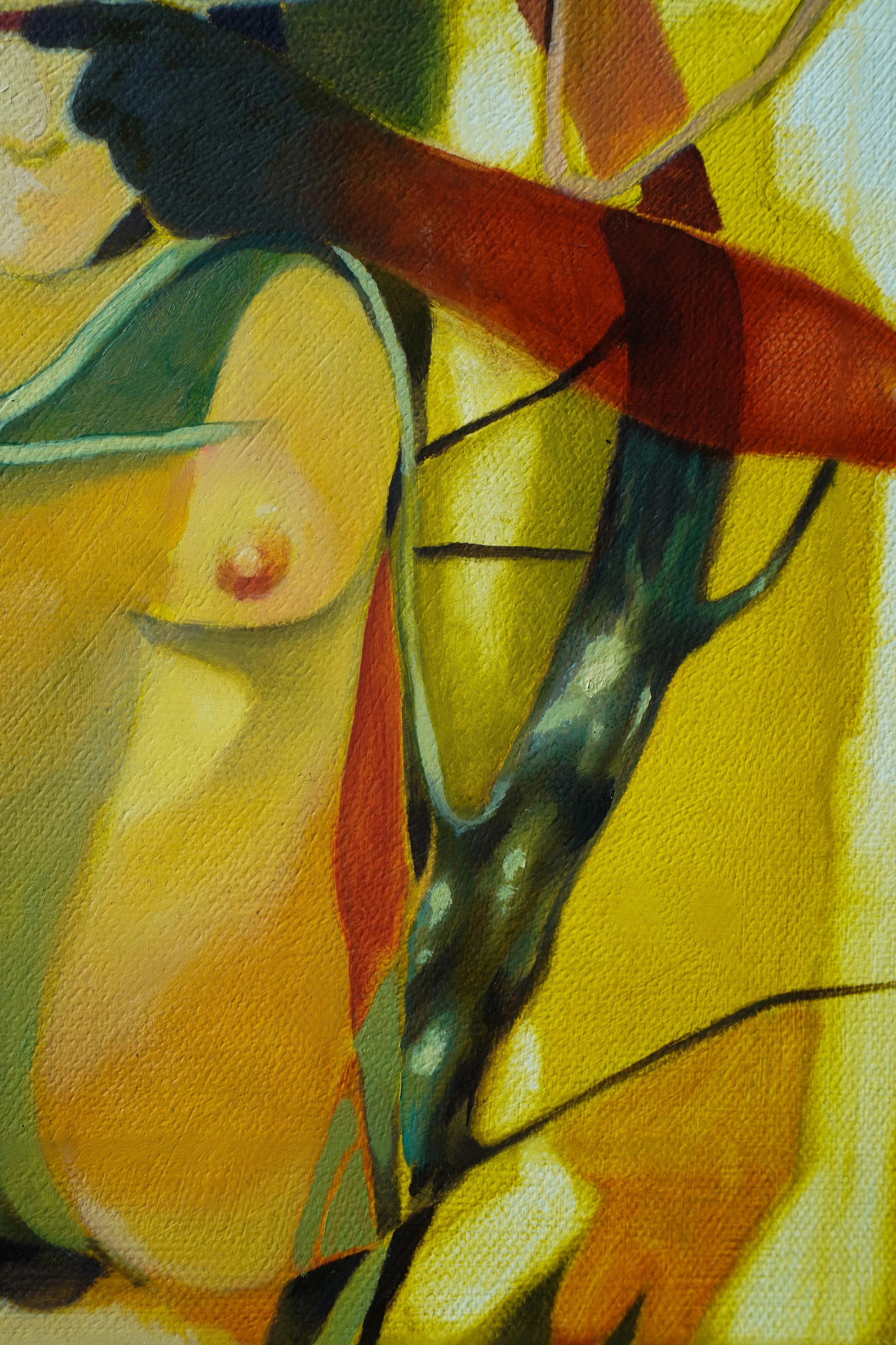"Huesped" 10x10" Oil on canvas. 2026