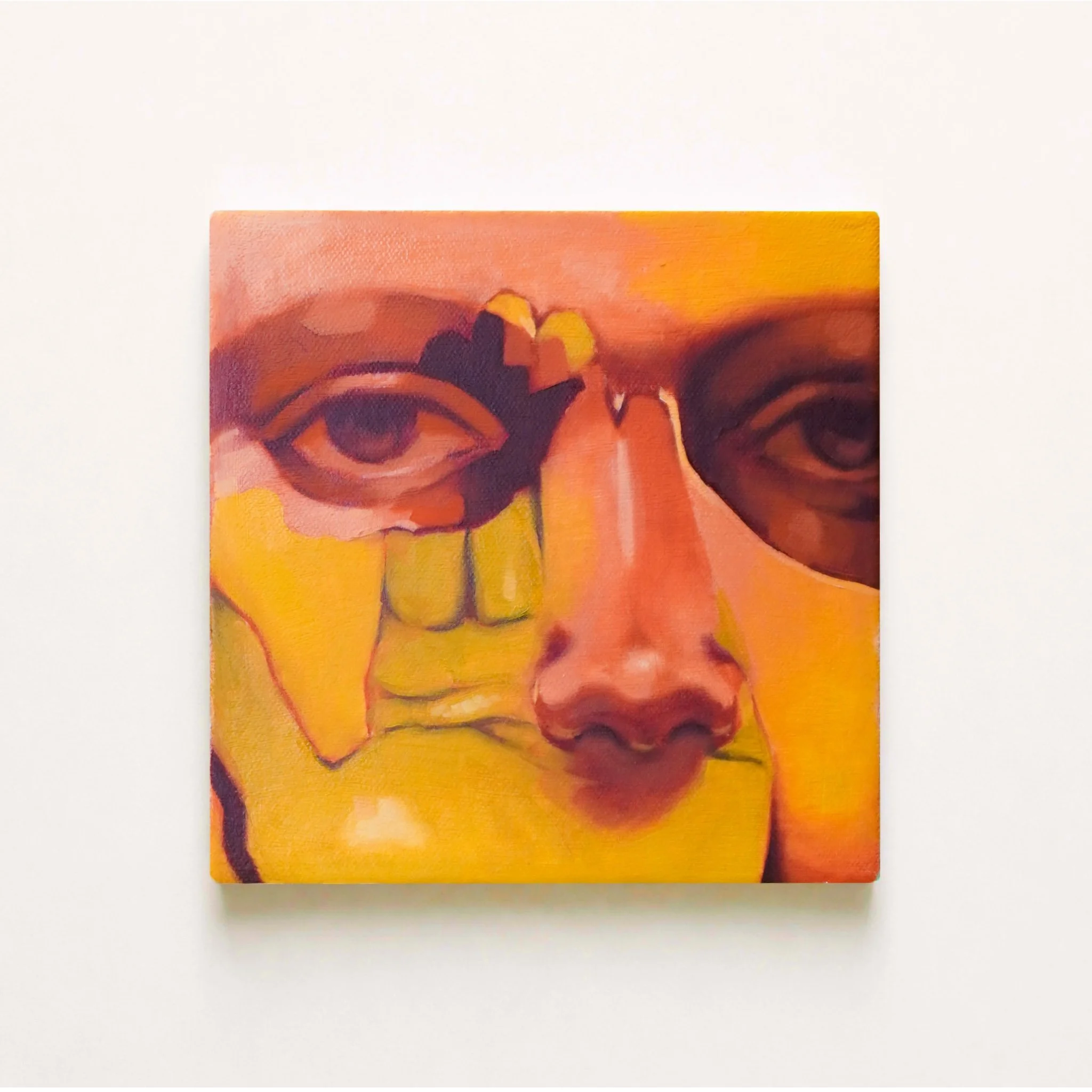 "Hand-eye Coordination" 6x6" Oil on Canvas. 2026