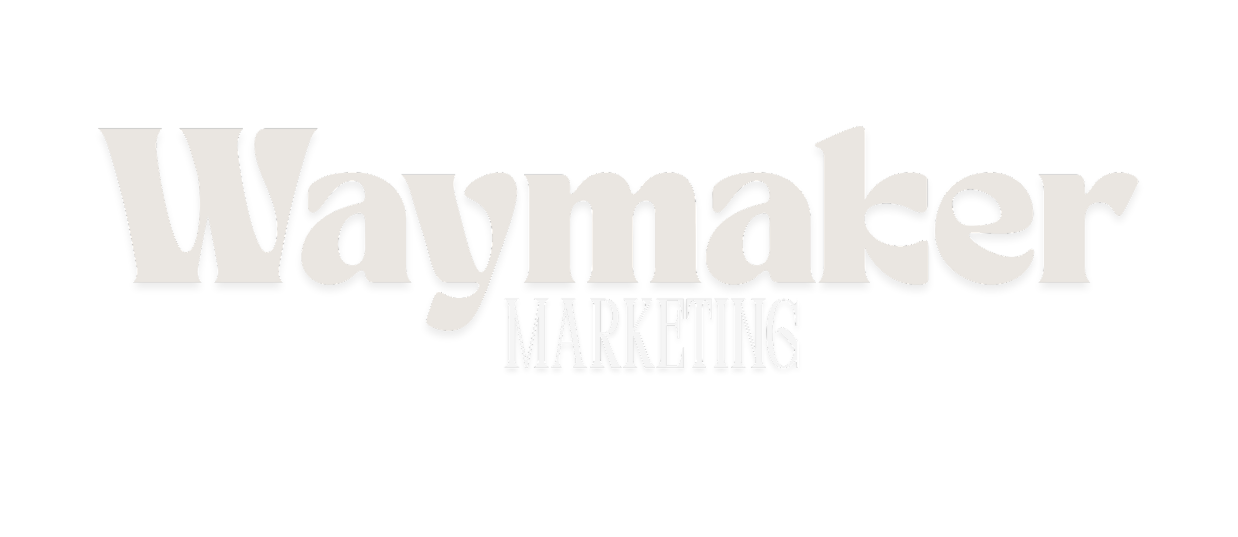 Waymaker Marketing logo in black, gray, and white text.