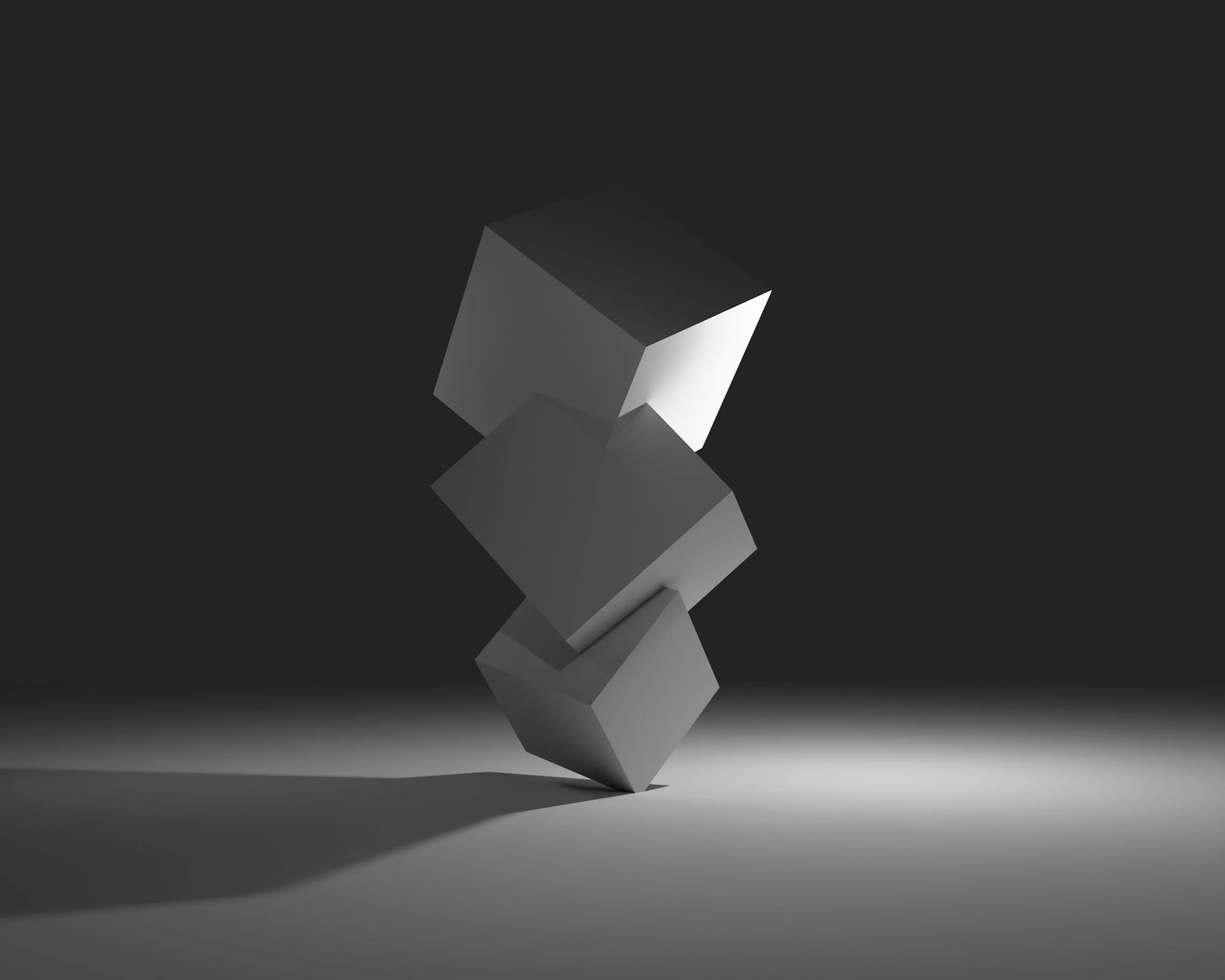 black and white geometric blocks