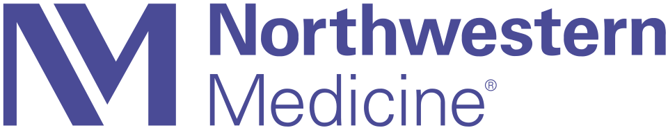 Northwestern Medicine logo with stylized 'N' and 'M' in purple and black text.
