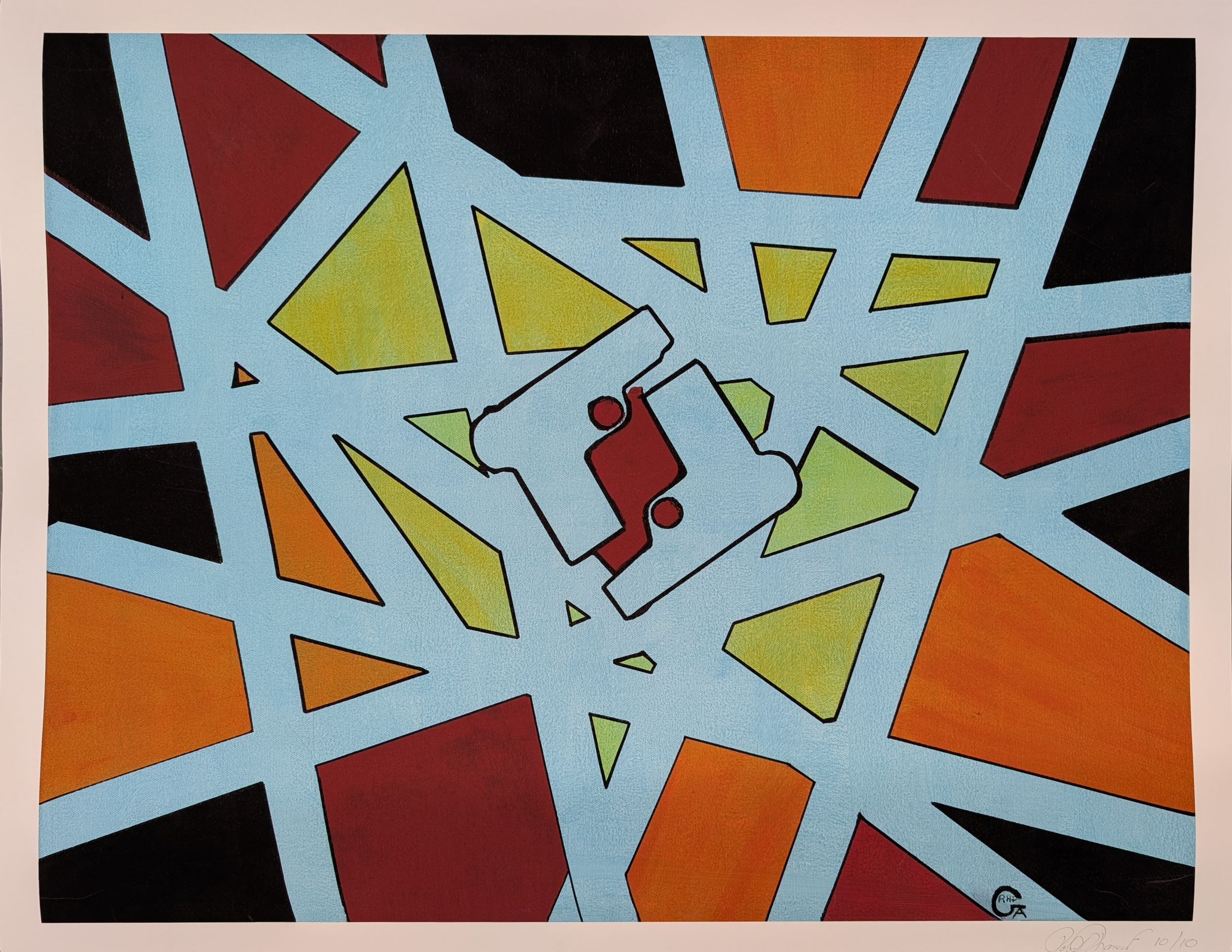 Red Ghost Gun Giclee