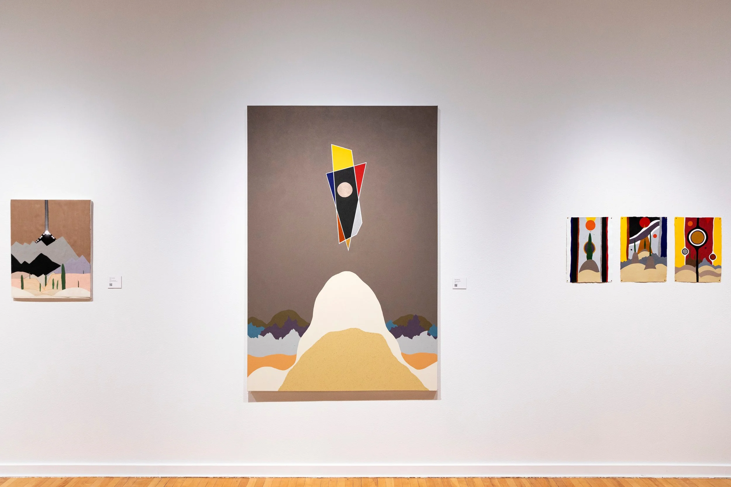 (C) "Title Unknown (Entity)", 2019; (R) "OPENING: Crossing, Three, Transit", 2020