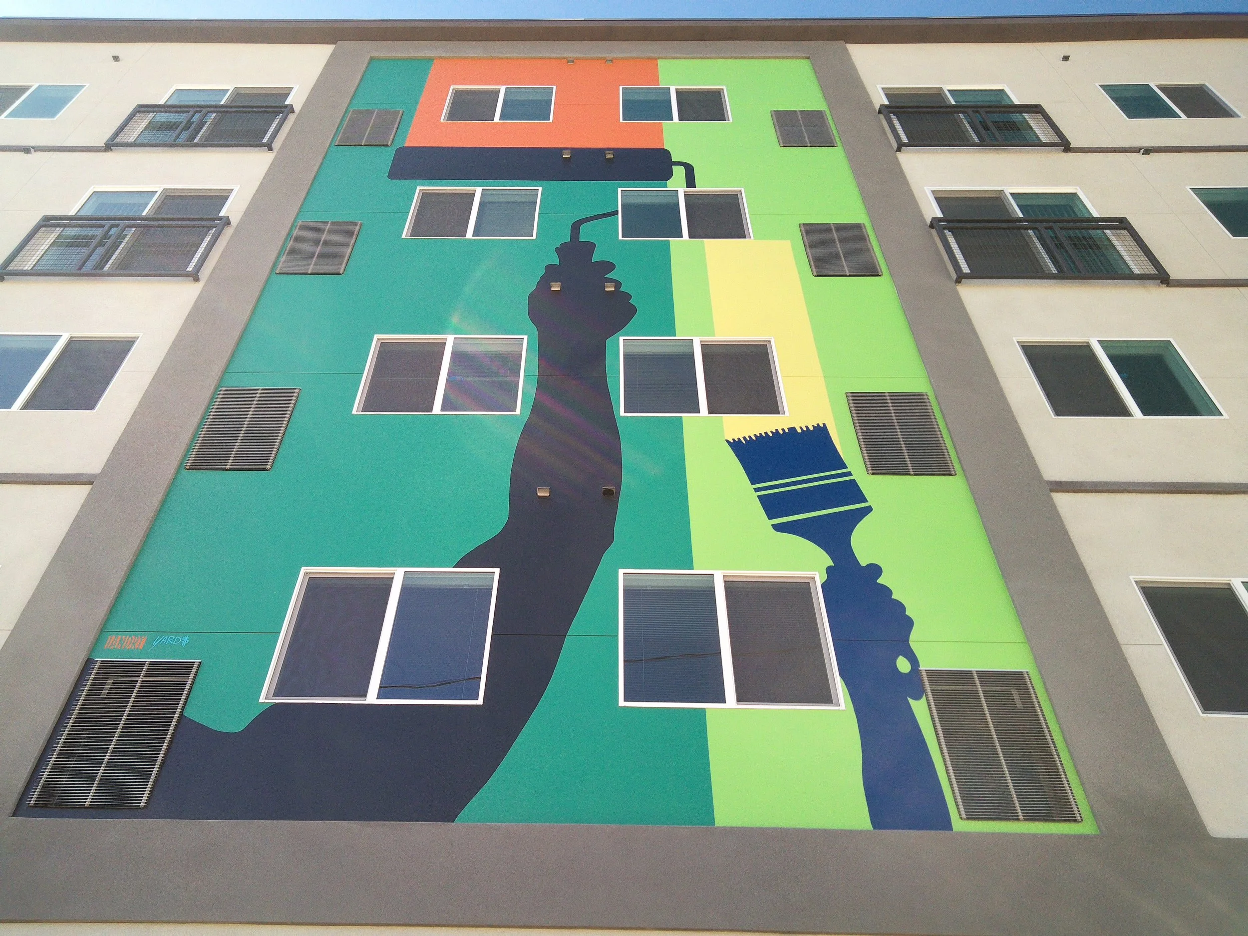 "PRESENT" completed mural