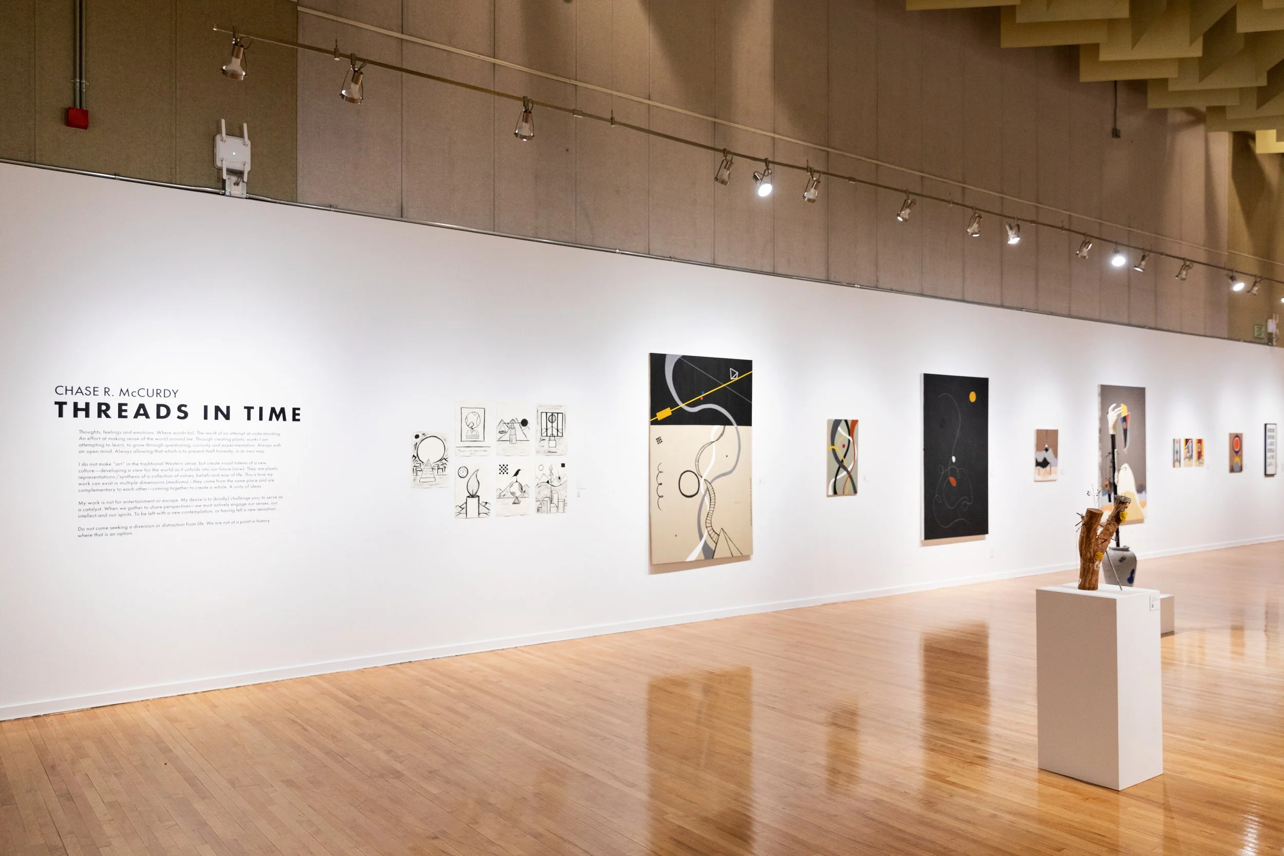"Threads in Time" Installation view, 2021