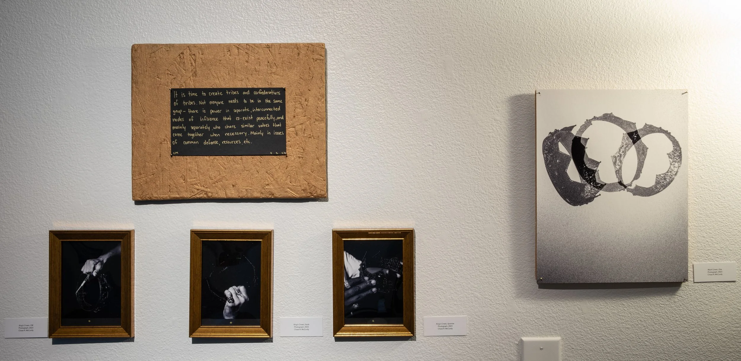 "Tribes" Original Writing, "King's Crowns" Photographs by Chase R. McCurdy