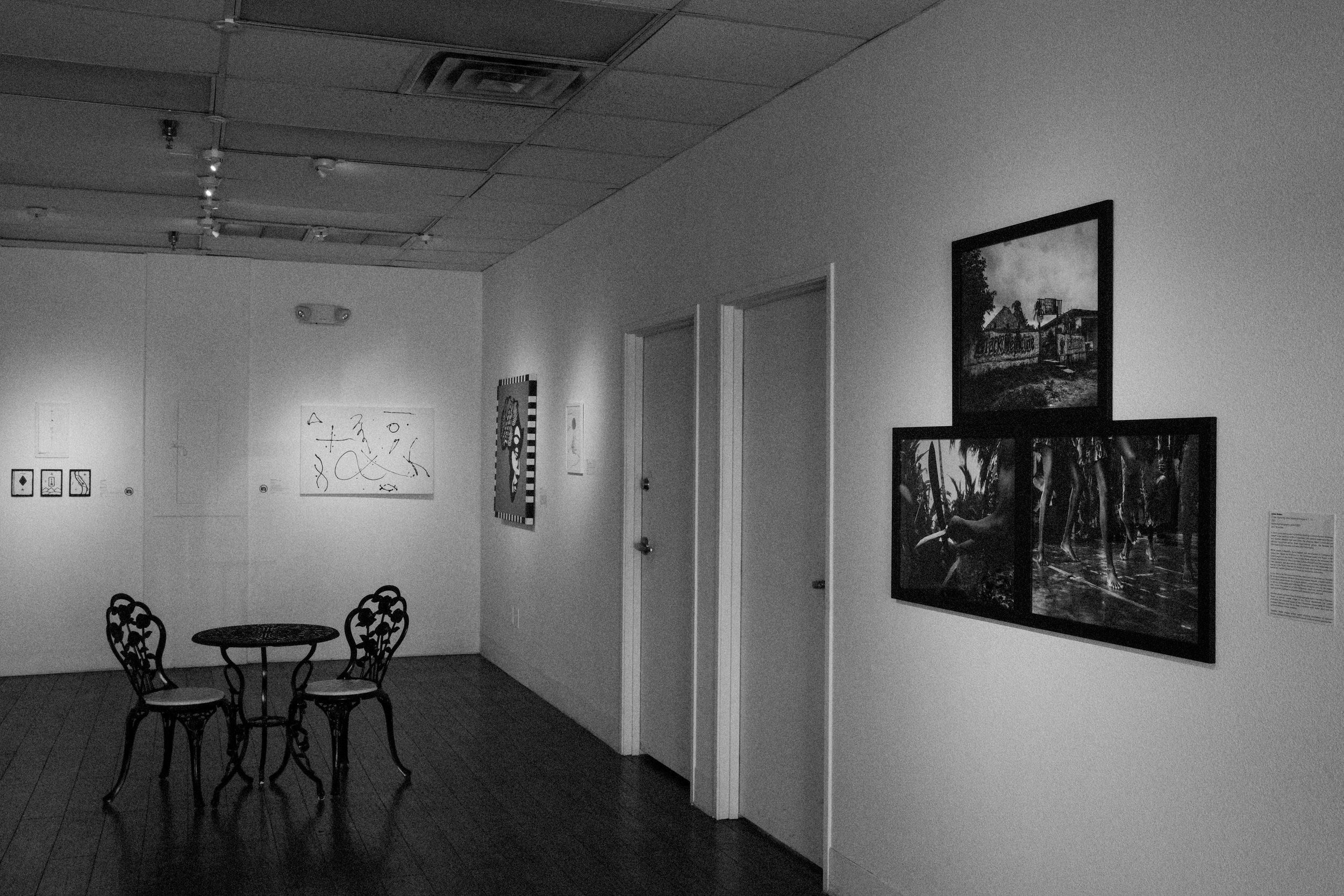(right) "A Year Exploring Afro Colombia 4, 7, 11" by Iyana Esters, 2021