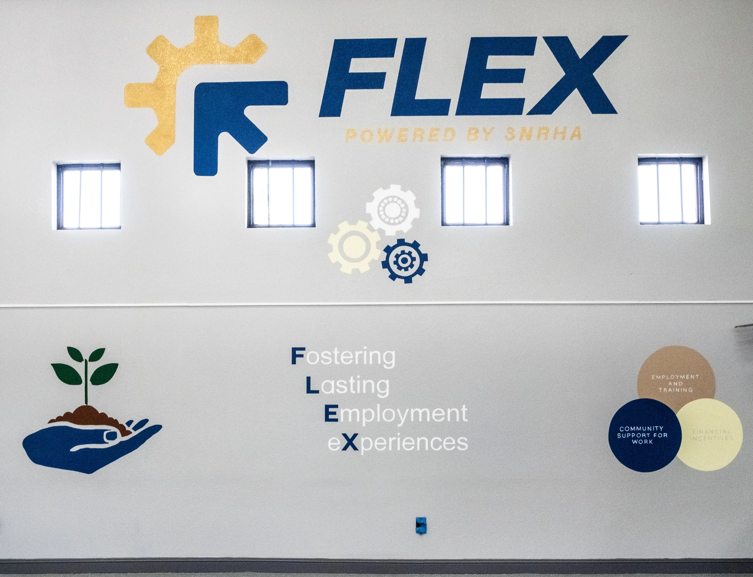 "FLEX Program Mural, 2" by Chase R. McCurdy and Courtney "Yard$" Haywood