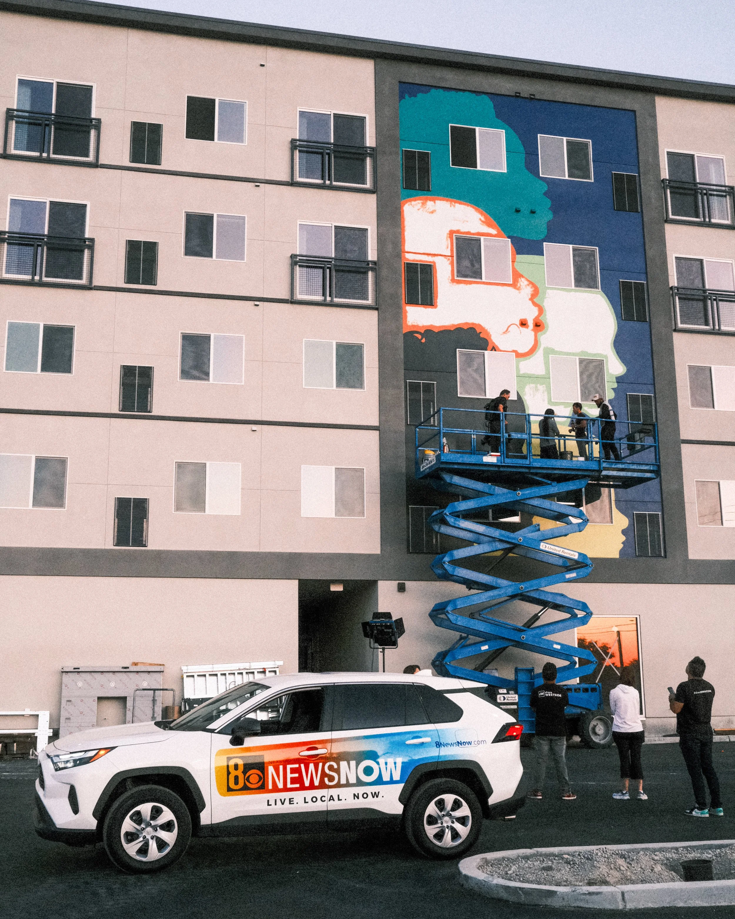 8 News Now visits the site for a live news segment