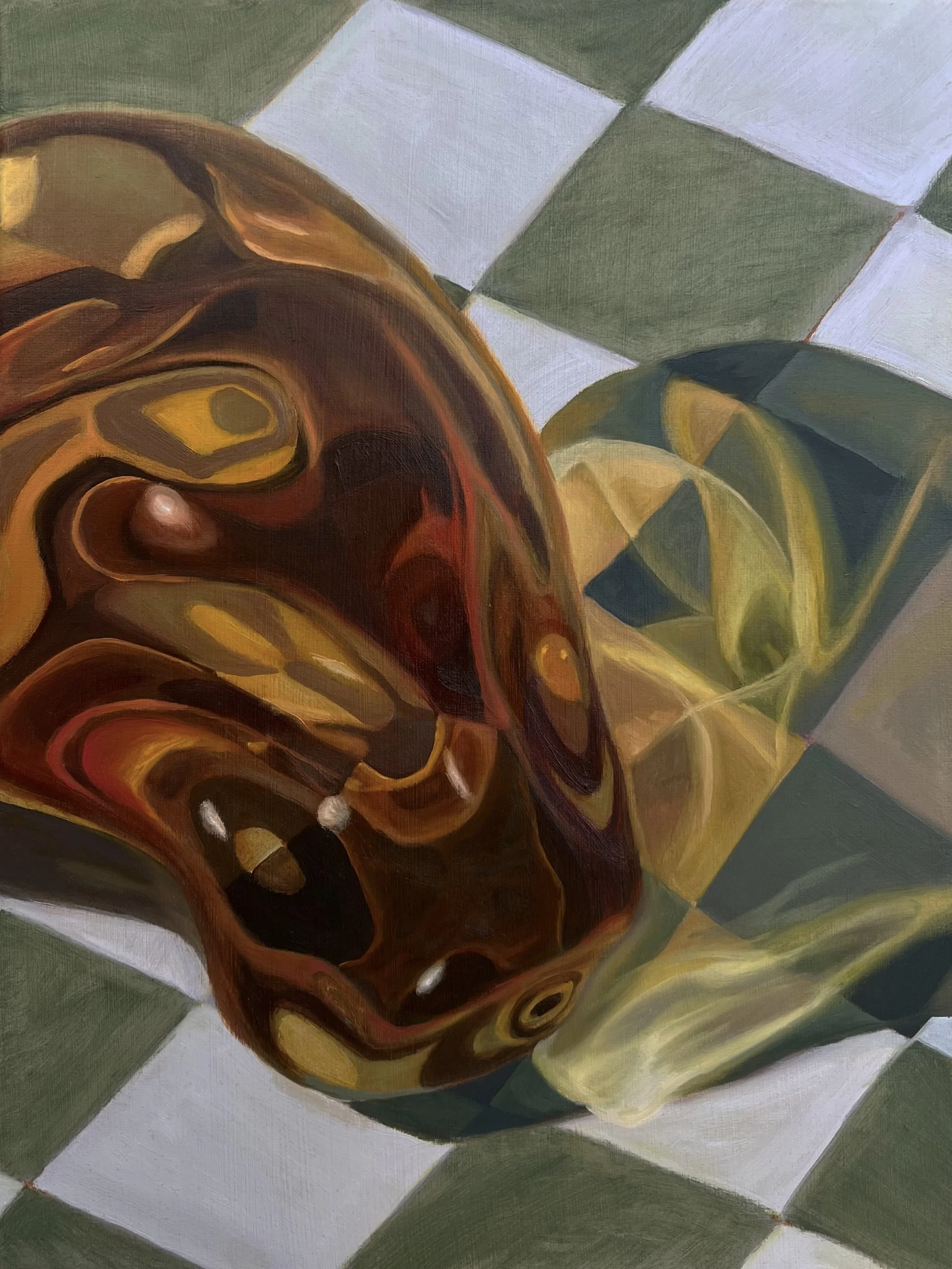 Mise en Place Series (Study I), Oil on Canvas, 30x40 cm, 2025