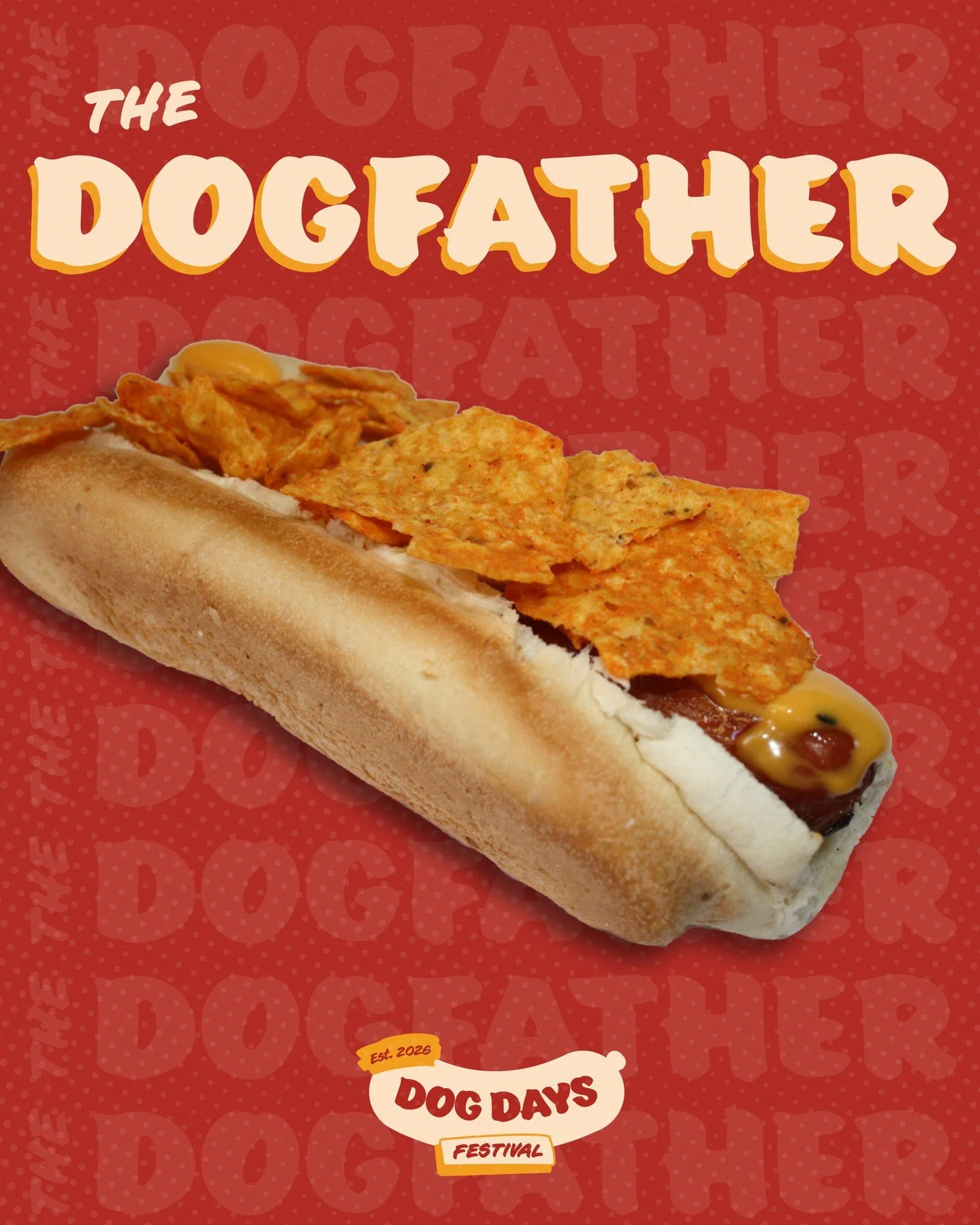 The Dawg: The Dogfather

The Dog: The Cheesy Pawrito Dog &bull; Signature hotdog (a blend of grass-fed beef and free-range pork) piled high with melted cheese and crushed Doritos for the ultimate cheesy crunch.

📍visit @thedogfatheryyc  for current 