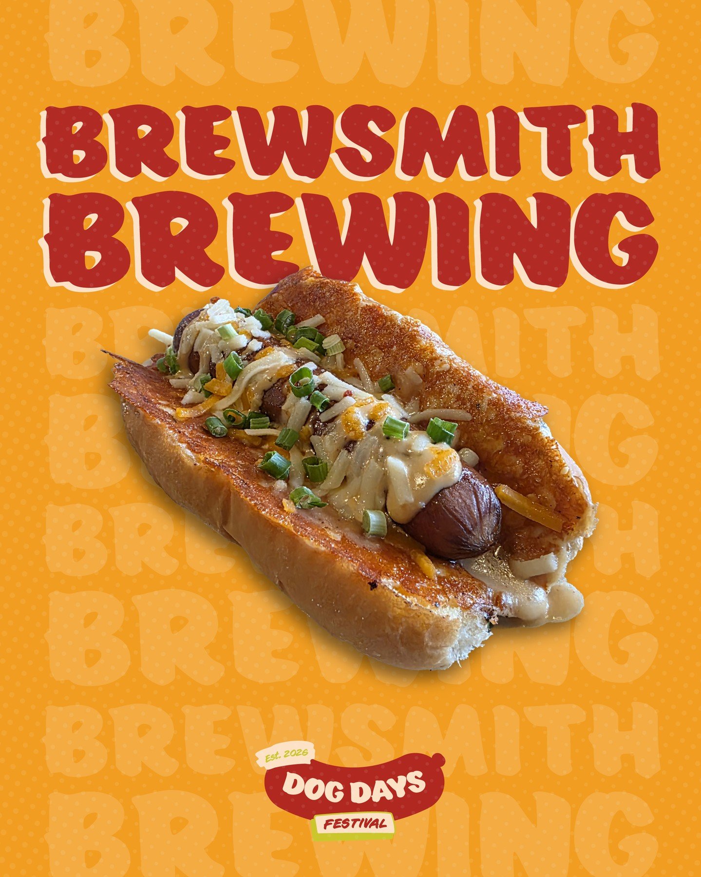 The Dawg: Brewsmith Brewing

The Dog: Grilled Cheese Dog &bull; A 1/4lb all-beef hot dog wrapped in a crispy grilled cheese crust, drowned in house made beer cheese sauce, drizzled with sweet &amp; tangy ""you know the one"" sauce