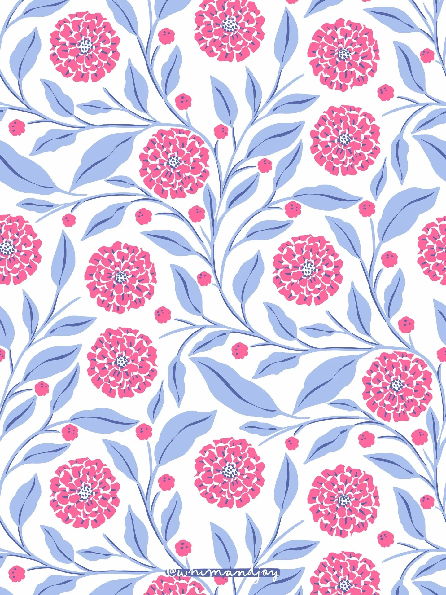 Layered petals. Gentle movement. A palette that feels joyful yet timeless. 🌷

I love creating cohesive collections designed to translate beautifully across categories including fabric, stationery, gift, and home. Every repeat is thoughtfully balance