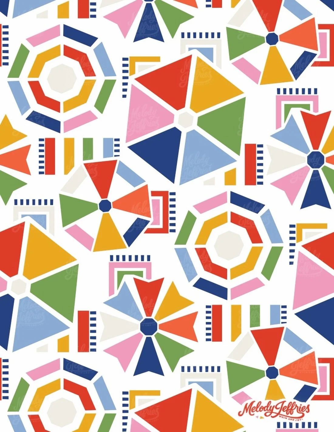 Here&rsquo;s a peek at a pattern from my brand new summer collection that just made its way into my portfolio, filled with playful summer color, retro charm, and all the happy vacation vibes. 🏖️ 

And the timing feels extra exciting because the Lice