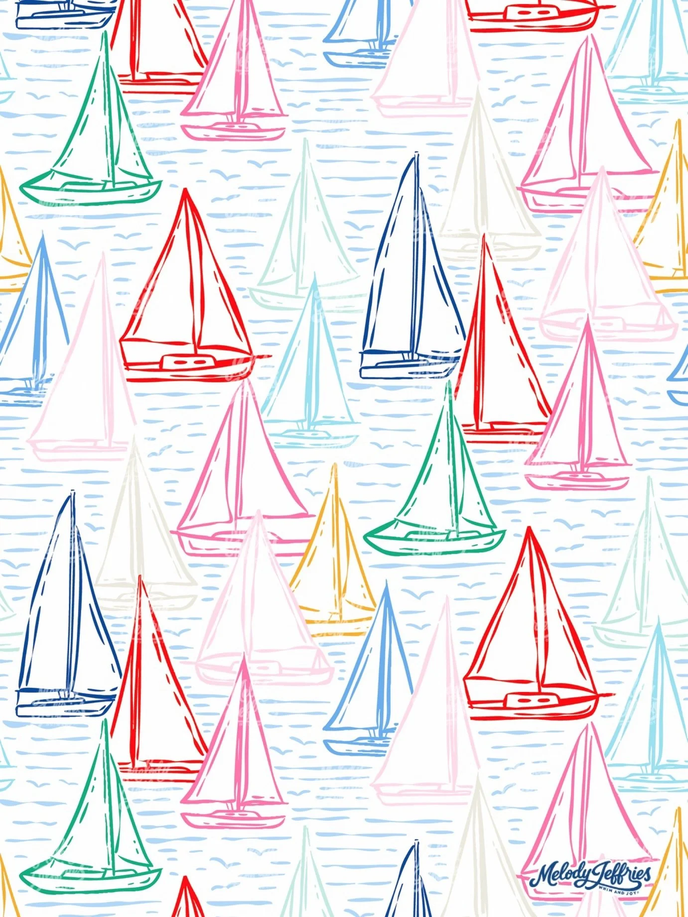 Now this is the vibe I&rsquo;m going for this summer! 🦞🌊⚓️ 

School is out for my kiddos! Let summer break begin!! 

All Rights Reserved &copy; Copyright by Melody Jeffries 2026

#artlicensing #summeraesthetic #summerpattern #summertimefun #nautica