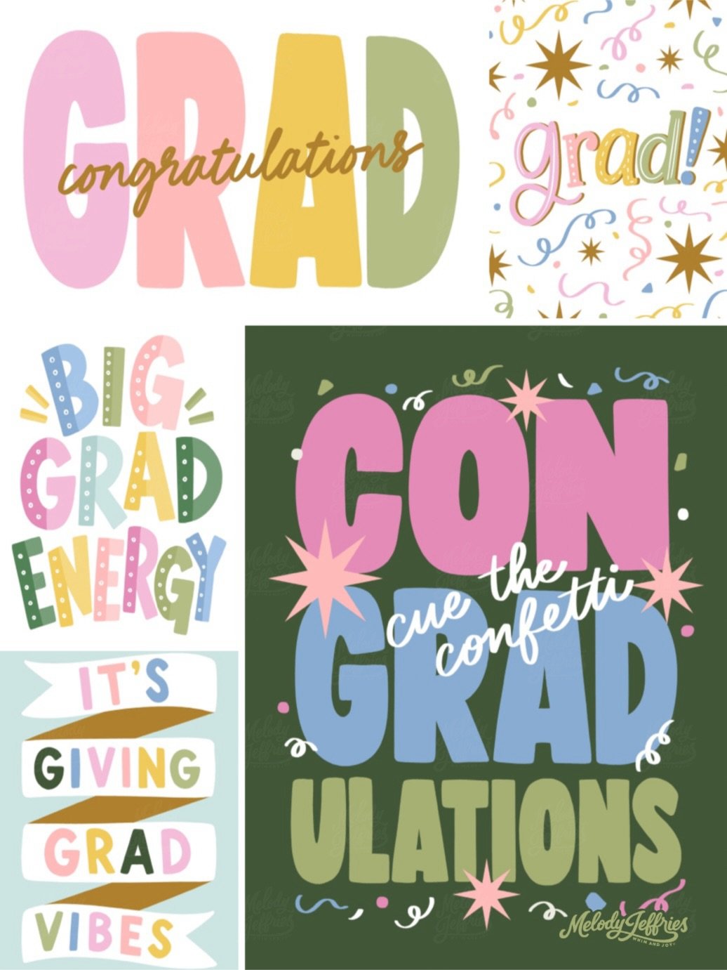 Con-GRAD-ulations to all you 2026 graduates! 🎓✨

Just added this graduation collection to my portfolio, and it has me feeling all the celebratory vibes. This collection is designed to capture the joy of graduation season.

Which design is your favor
