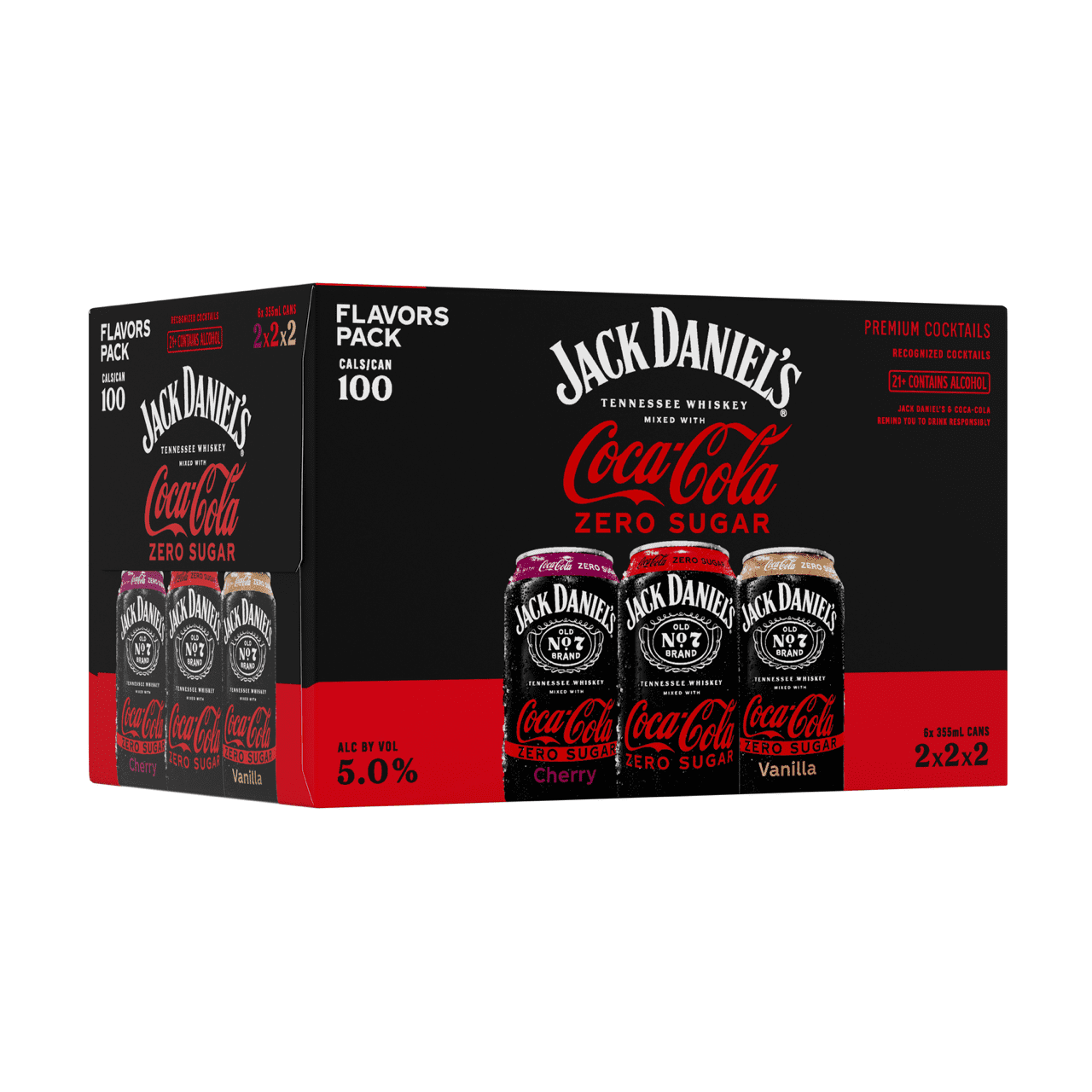 Jack Daniels and Coke zero Sugar Variety Tasting