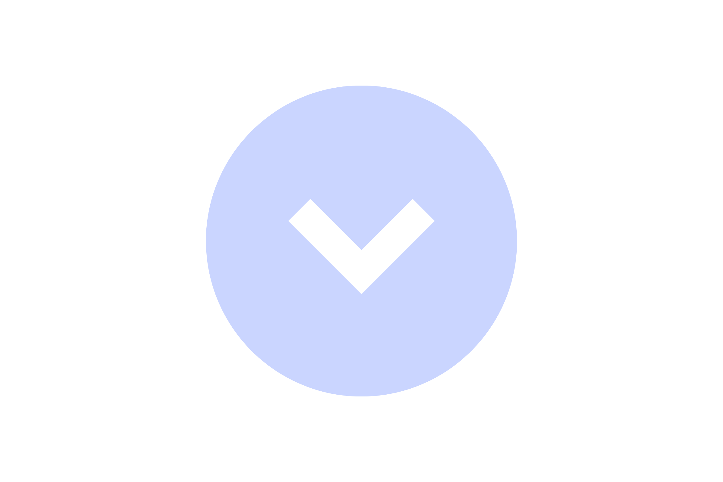 Blue circle with an arrow pointing down in the center.