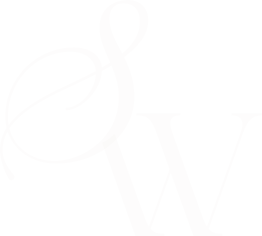 Stylized white letter ampersand (&) and the letters W and V on a black background.