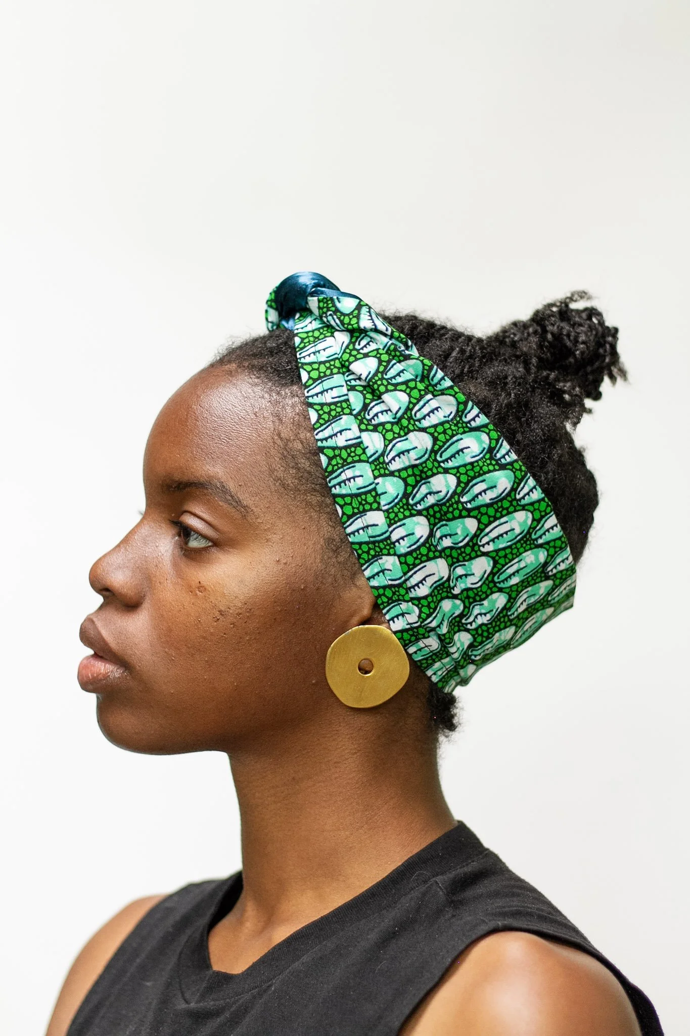 Green Cowrie Headband