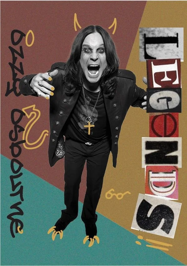 A person with long dark hair, aggressive facial expression, and clawed hands, dressed in dark clothing with a cross necklace, standing with a colorful geometric background. They have features resembling a devil, with yellow horns, claws, and a devil tail. The image also contains the words "TEST END" and "Psycho" written in a stylized, mixed-font style.