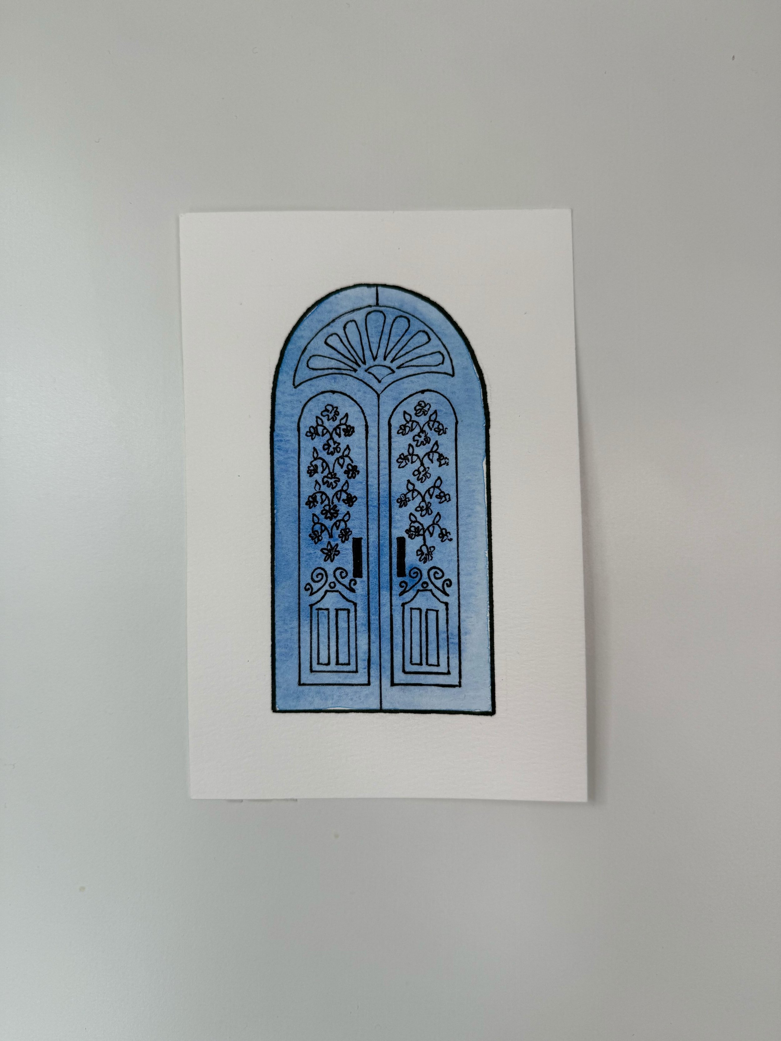 Blue Door Print (5x7)