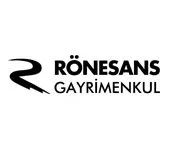 Rönesans Gayrimenkul logo with stylized 'R' and company name in black text
