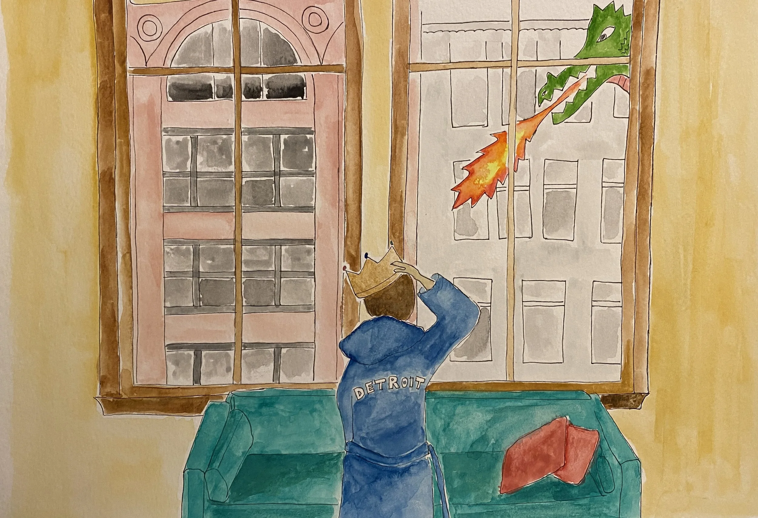 Watercolor on paper, 2024