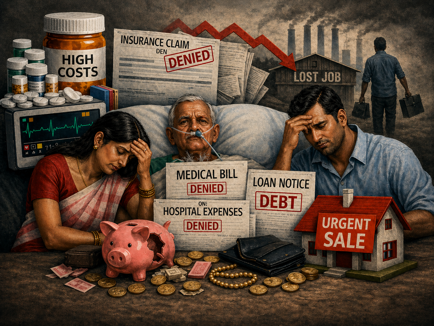 भारत में हर 8 मिनट में एक परिवार हार्ट फेलियर के इलाज के लिए बेच रहा है अपनी संपत्ति 