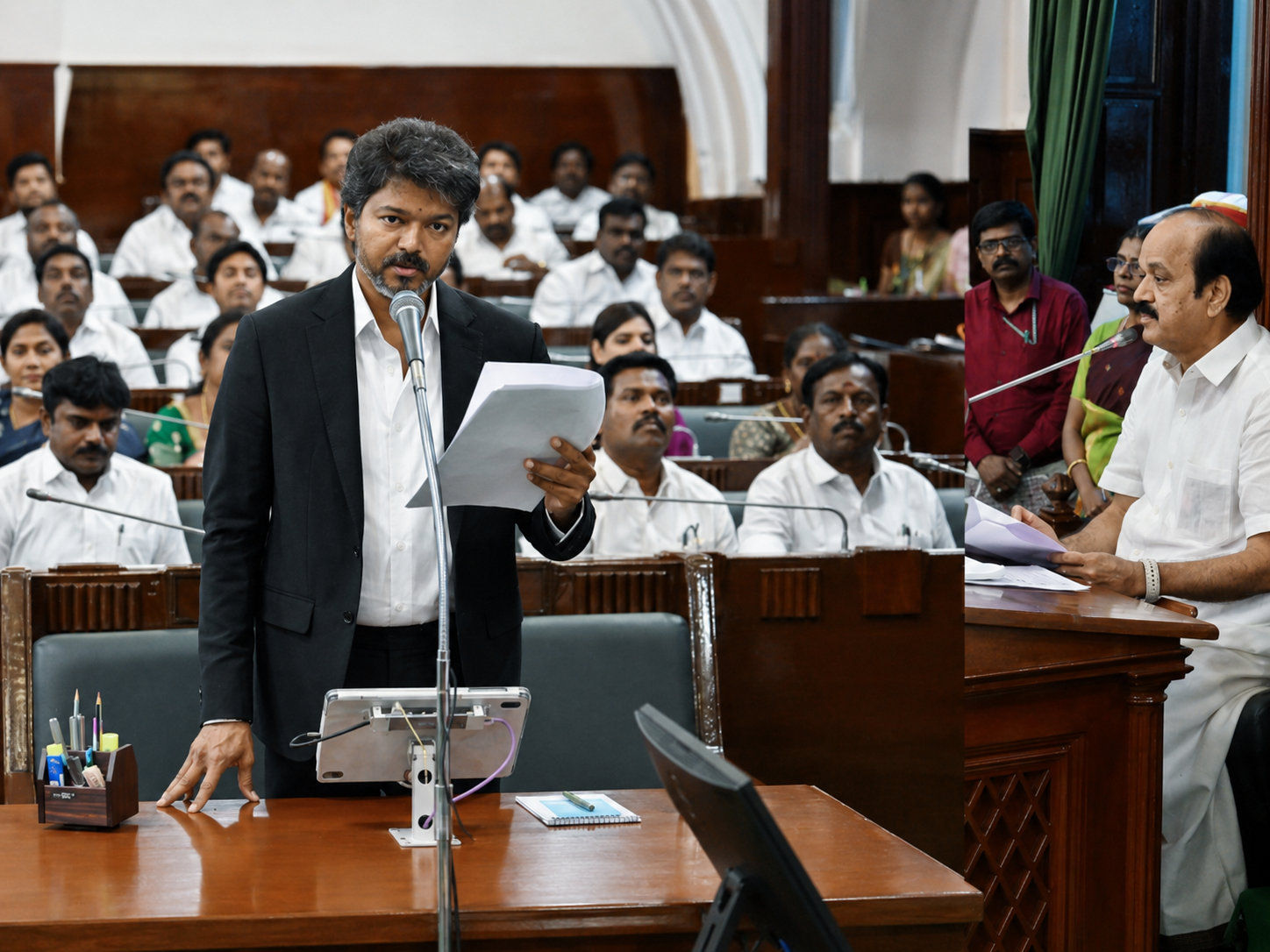 तमिलनाडु विधानसभा: मुख्यमंत्री विजय की टीवीके ने 144 ‘पक्ष’ मतों के साथ विश्वास मत जीता