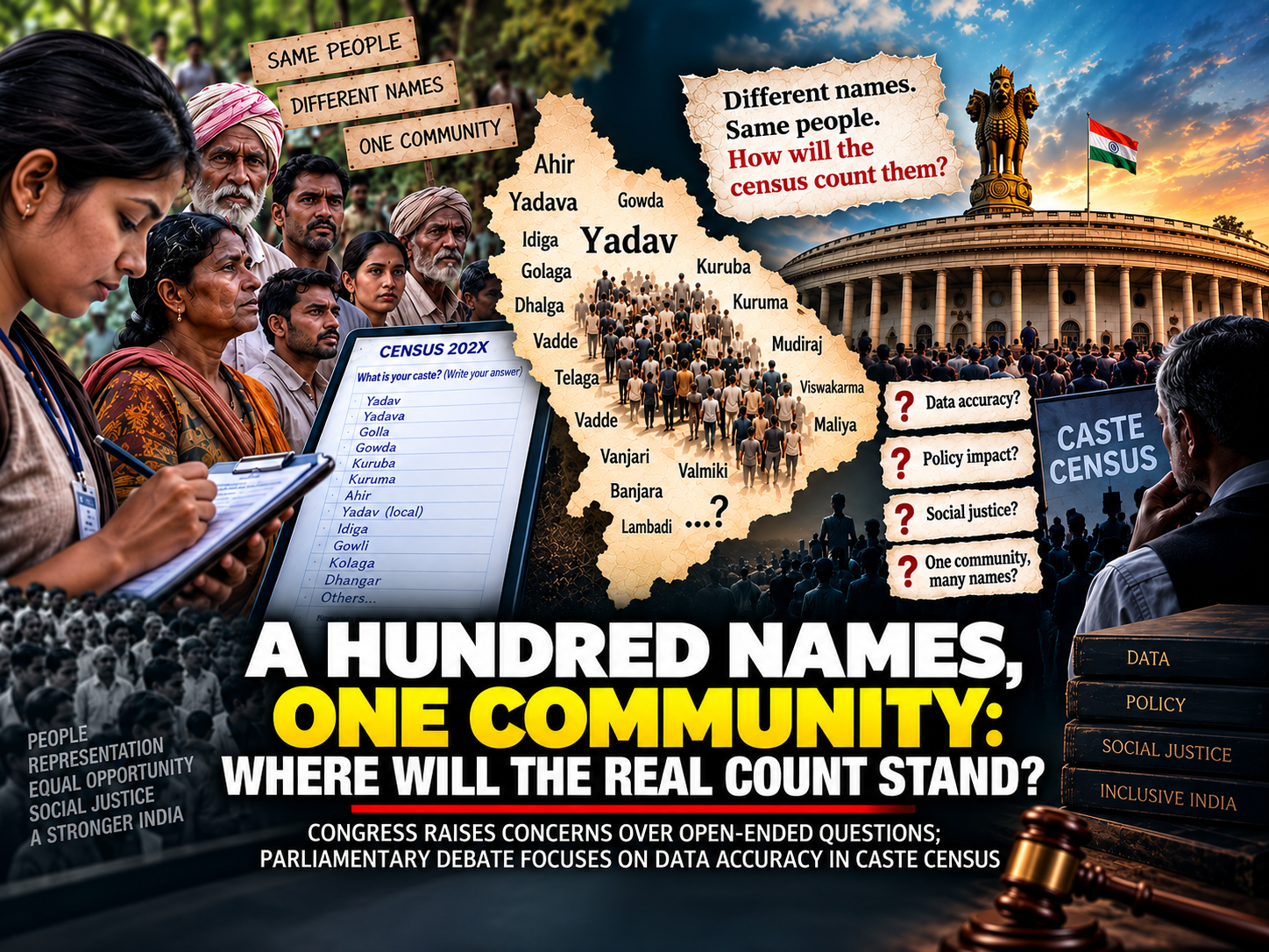 एक समुदाय, सौ नाम: जातीय जनगणना में सही गिनती कैसे होगी?