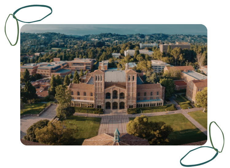 University campus building, representing the graduate programs and institutions Mollie Stephens partners with to bring her career planning curriculum to public affairs students.