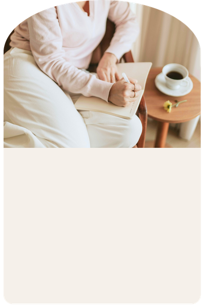 A person sits at ease with a warm drink, reflecting the self-compassion and inner curiosity cultivated through IFS therapy for trauma, anxiety, and the weight of caregiving.