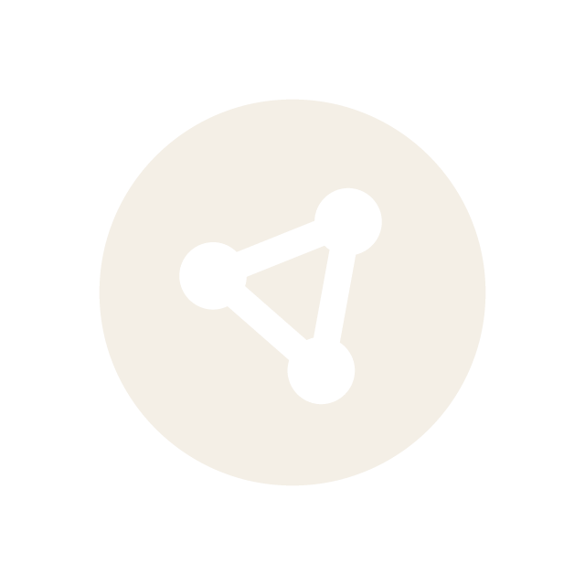 connected nodes circle icon