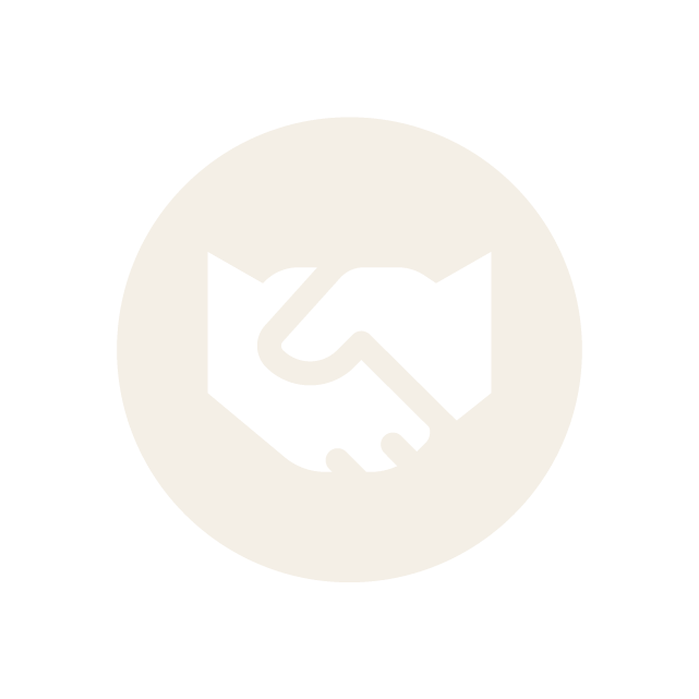 handshake circle icon