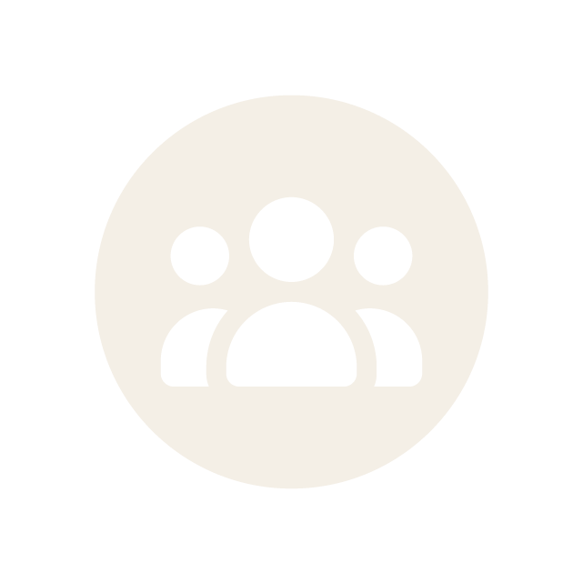 three person circle icon