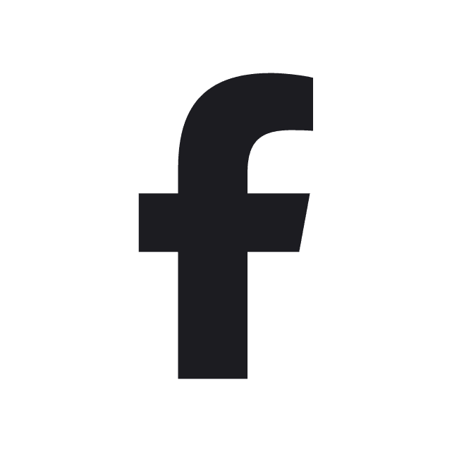 grey black facebook icon