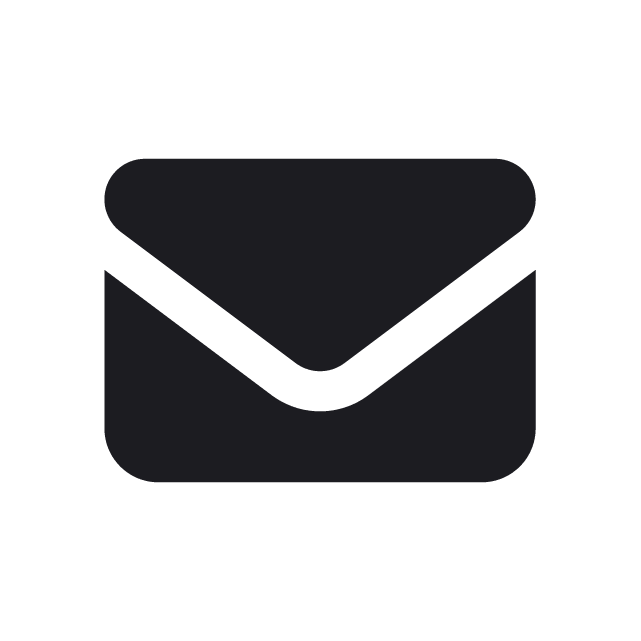 grey black mail icon