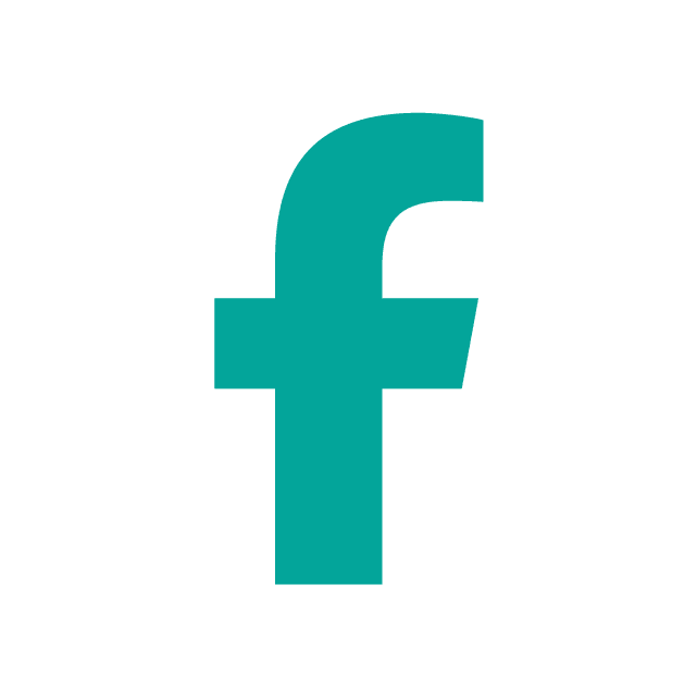 teal facebook icon