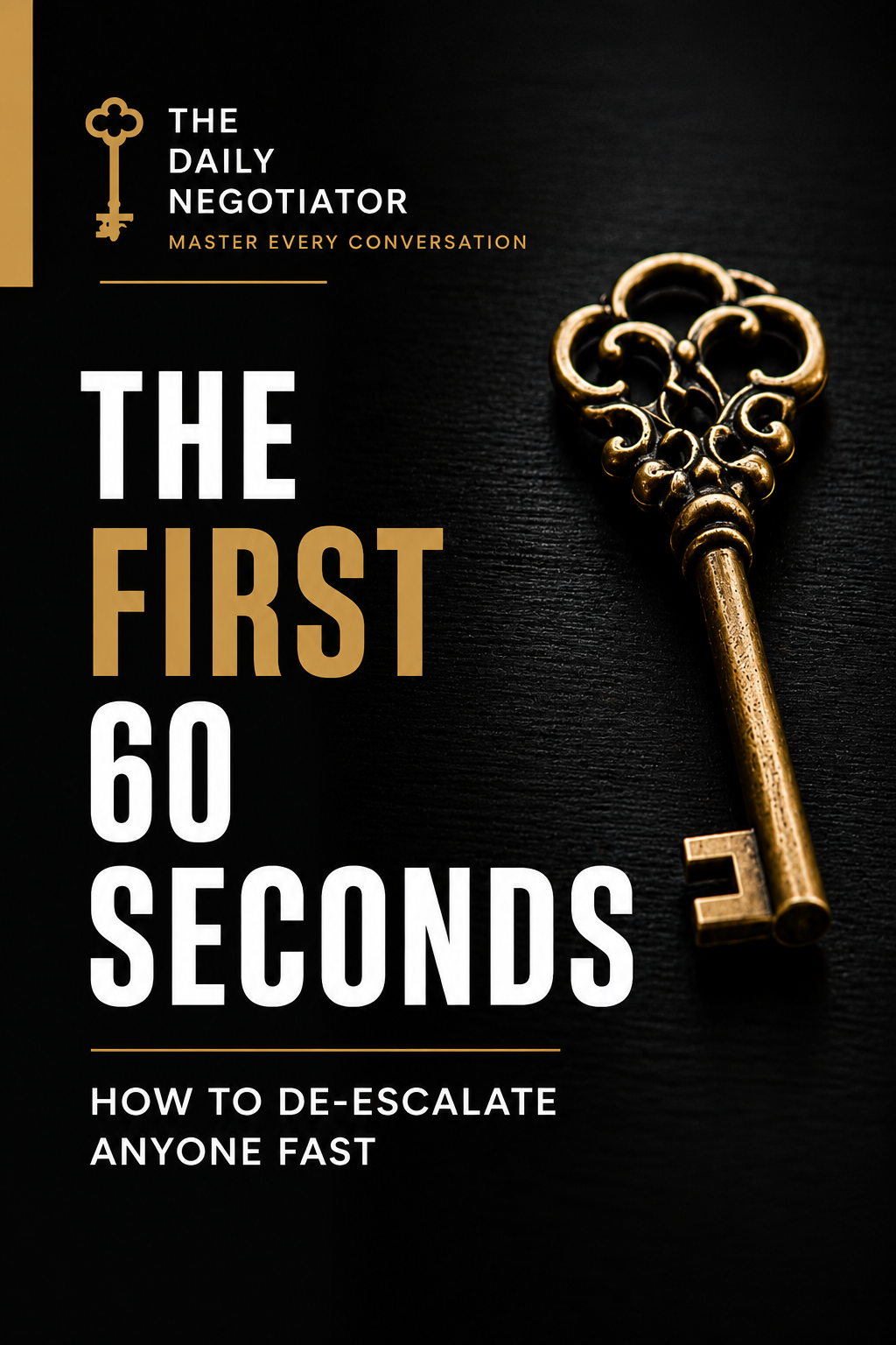 The First 60 Seconds: How to De-Escalate Anyone Fast PDF