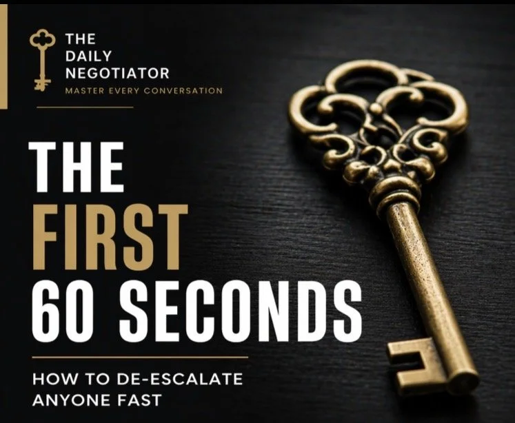 The First 60 Seconds: How to De-Escalate Anyone Fast PDF