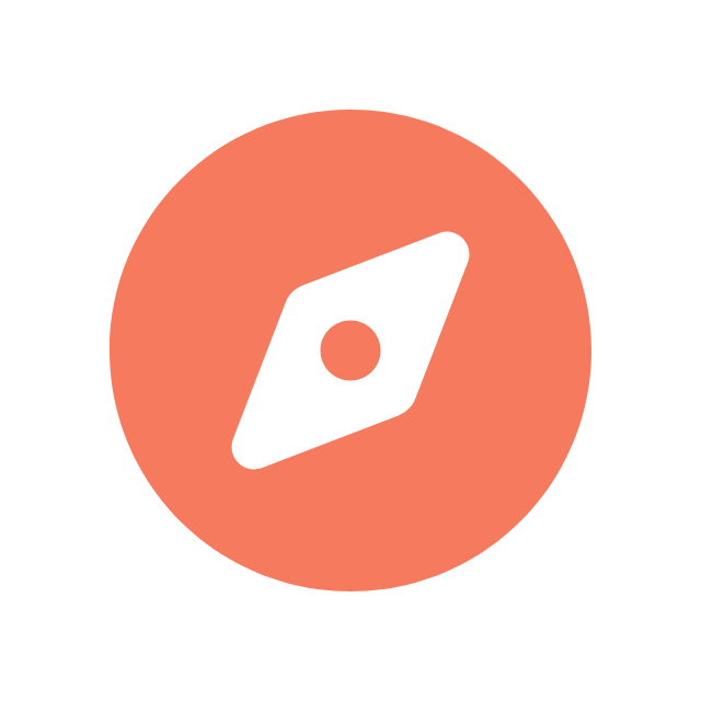 Compass icon representing strategic direction