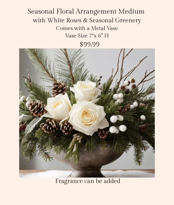 Pin Xmas Arrangement White Roses.png