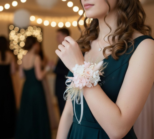 Wrist Corsage Pink Feathers.png