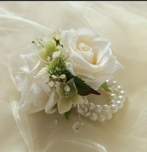 Wedding Corsage White and Crystal.jpg