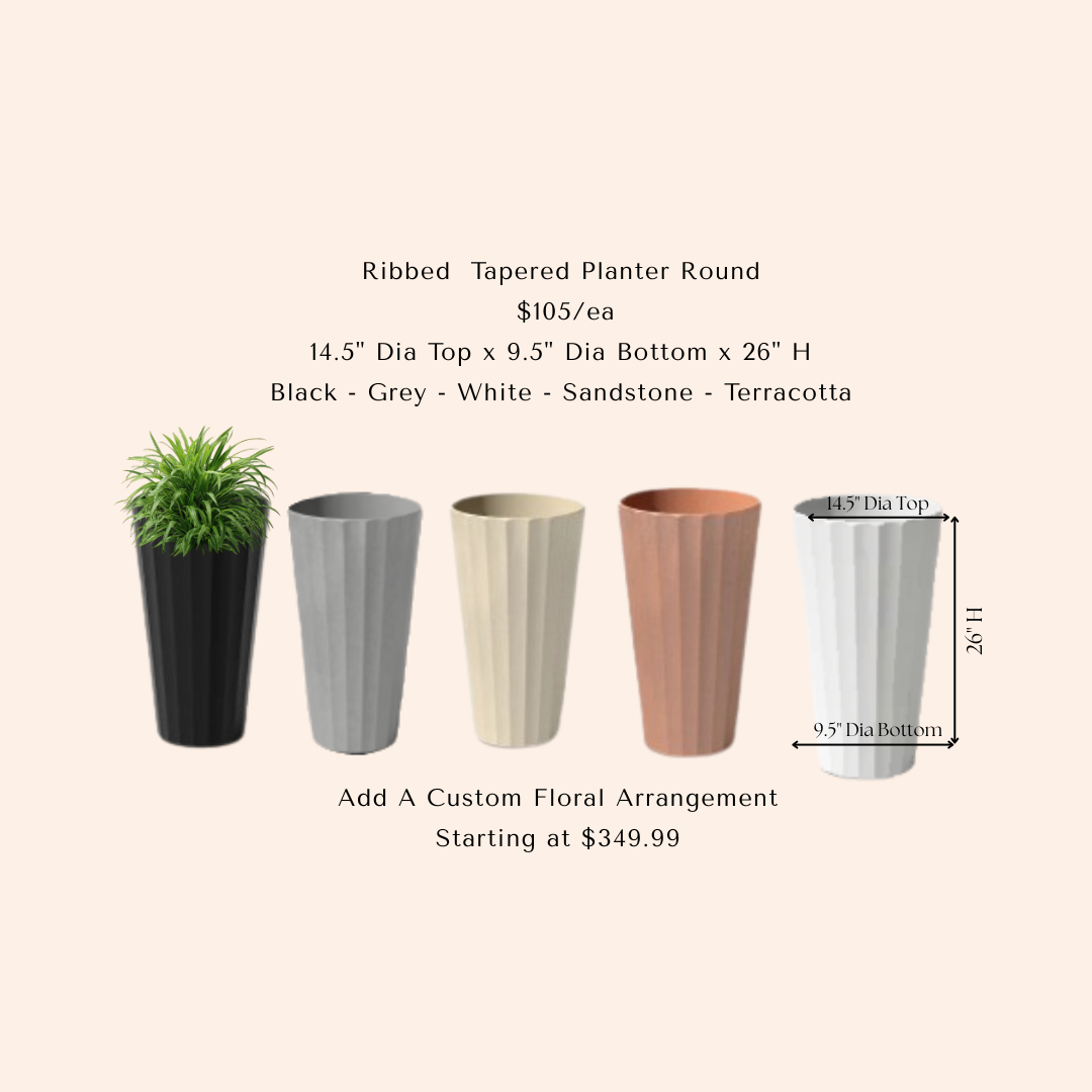Ribbed  Planter Round - RP.png
